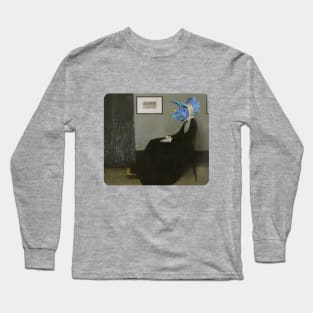 triceratops Whistler's Mother Long Sleeve T-Shirt